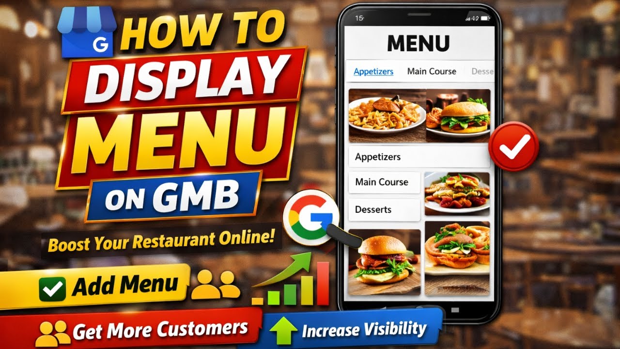 Menu Display on GMB for eateries & restaurants