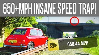 650+MPH INSANE SPEED TRAP/GLITCH IN A MINI COOPER! Forza Horizon 4