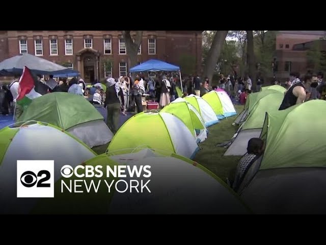 Pro Palestinian Encampment Set Up At Rutgers University