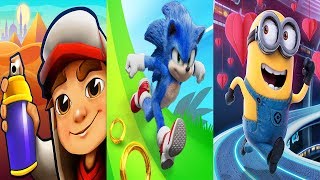 Subway Surfers 2020 Cairo VS Sonic Dash VS Minion Rush screenshot 3