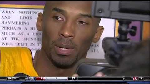 Kobe Bryant Postgame Interview About Torn Achilles