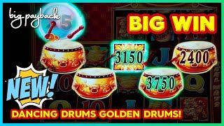 NEW Dancing Drums GOLDEN DRUMS Slot  BIG WIN SESSION!