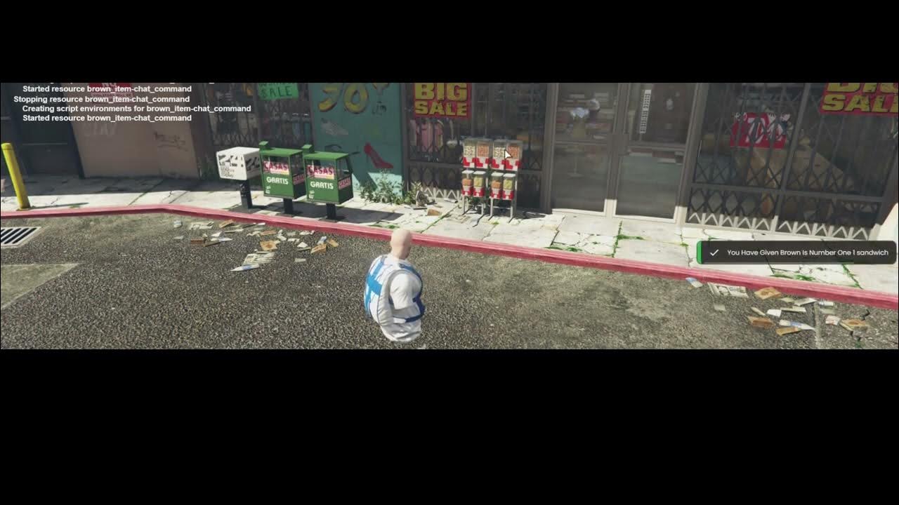 Brown s item chat command fivem script youtube