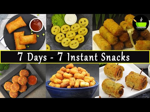 7 Quick & Easy Snacks Recipe   Instant Snacks Recipe   Teatime Snacks   After School Snacks Recipe