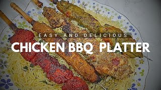 BBQ Chicken Platter | Hyderabadi-style BBQ Chicken Platter | Party Style Chicken Platter | BBQ
