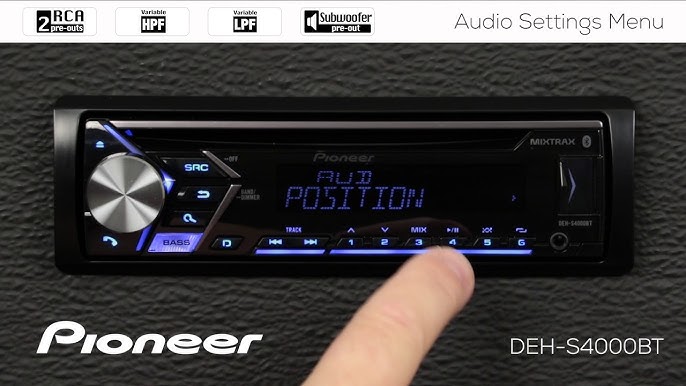 PIONEER Radio CD Coche con BLUETOOTH DEH-S320BT Usb/android/spotify