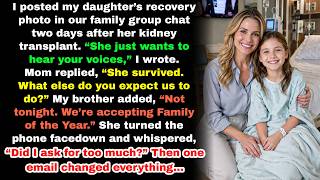 My Family Ignored My Daughter’s Transplant — Then Went Pale When One Email Changed Everything...