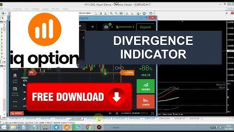 Divergence Signals Indicator Real IQ Option Account(FREE Download)