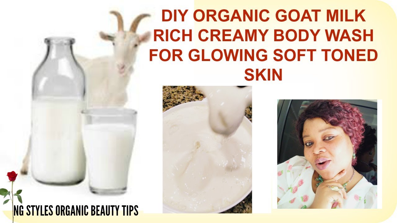 HOW TO MAKE GOAT MILK RICH CREAMY BODY WASH FOR GLOWING SUPPLE SOFT