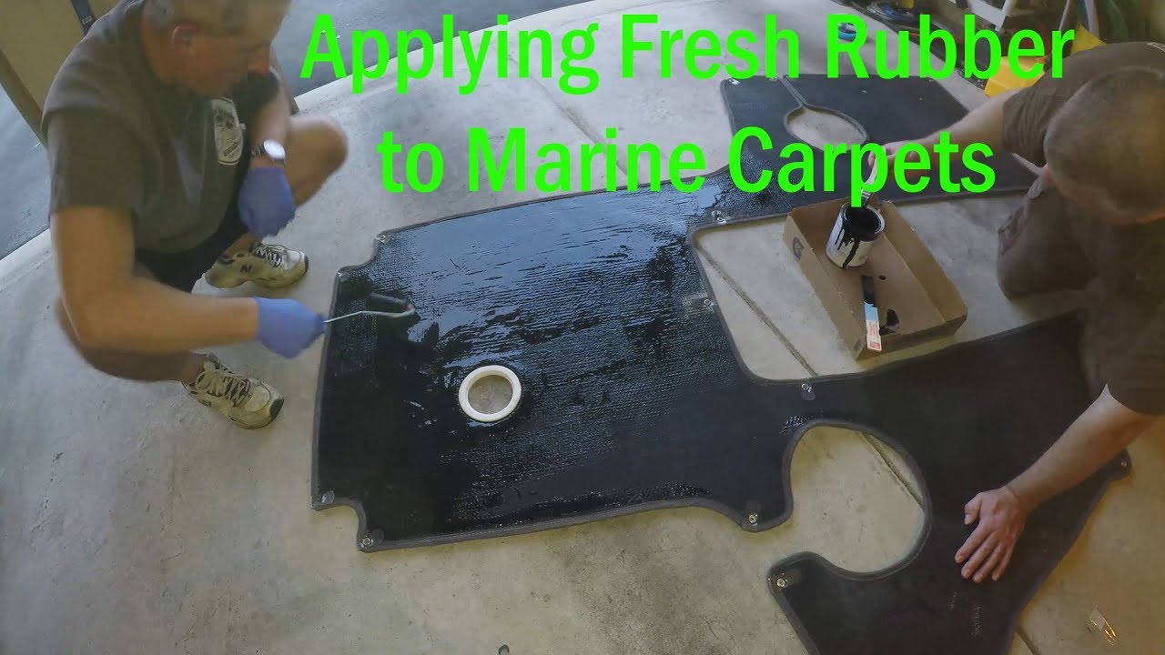 How to Paint Rubber on Underside of Boat Carpet for Anti-Slip and to  Project It 