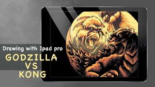 Godzilla Vs Kong | Drawing with Ipad Pro screenshot 5