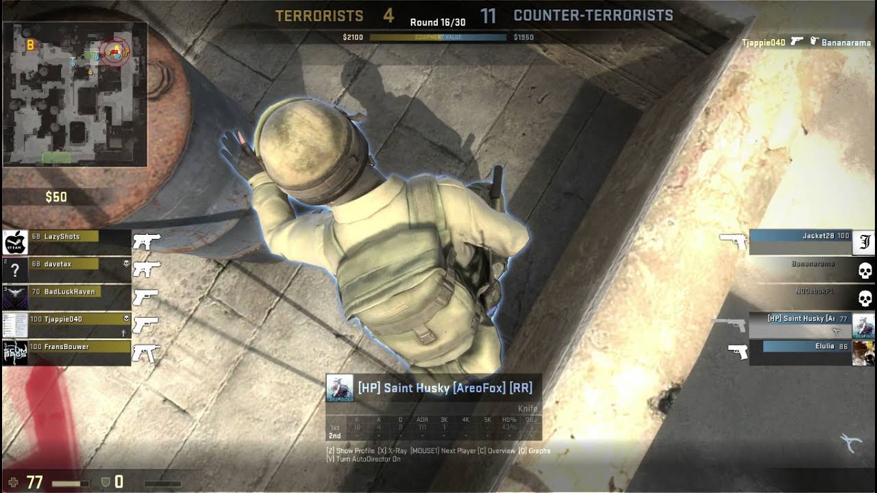 Counter Strike GO : Husky gets a ninja defuse! - YouTube