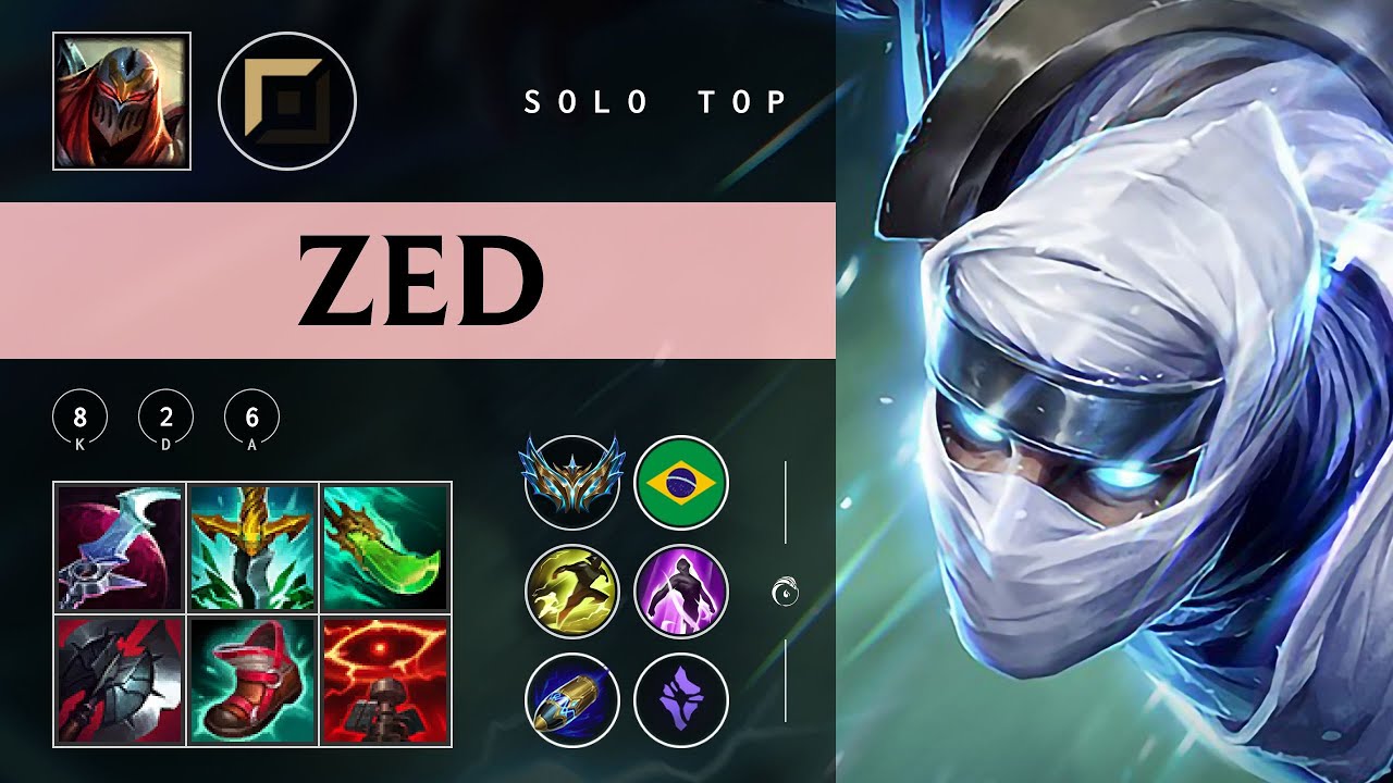 Zed Top vs Fiora - BR Challenger Patch 25.22