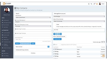 CHIIRP - How to send out a text message broadcast