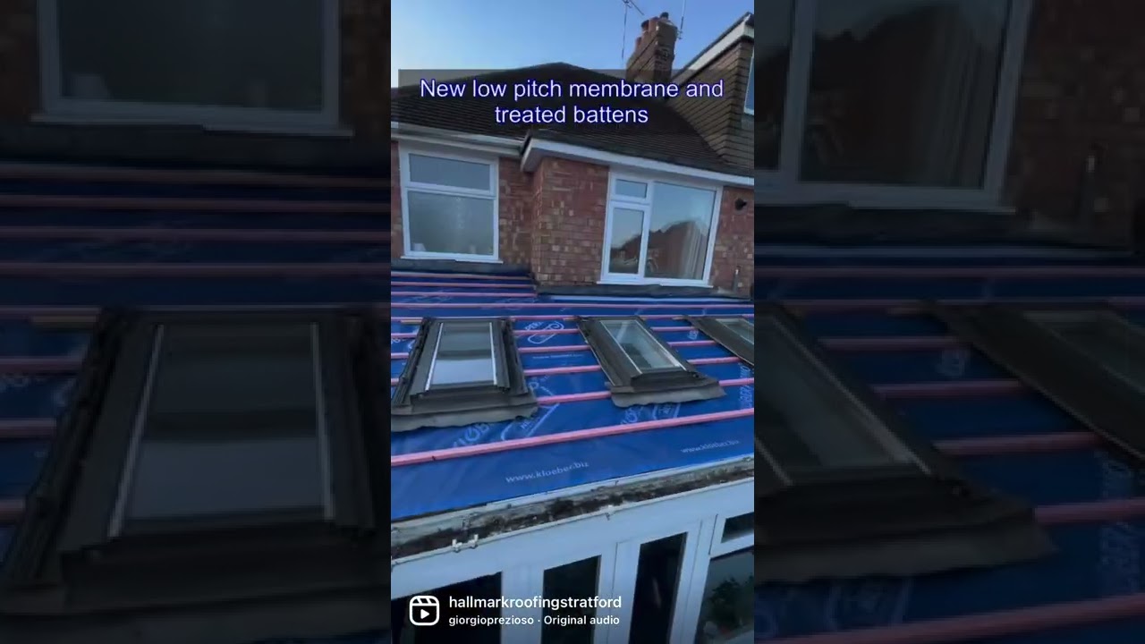 Re-roof completed to this rear extension - Hallmark Roofing Stratford 