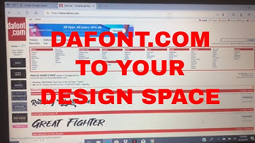 Installing fonts from DAFONT.Com | Cricut Design Space