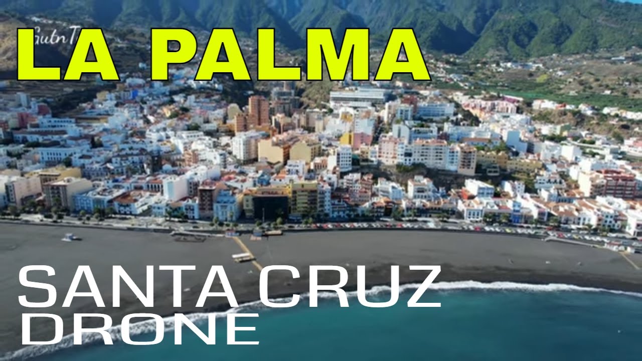 Santa Cruz de La Palma 🌴 #LaPalma Capital. #CanaryIslands #4KDrone