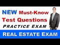 Mustknow new test questions on the real estate exam 2023 how to pass the real estate test realtor