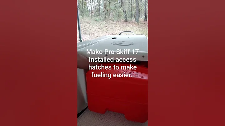 Mako Pro Skiff 17 , hard to access fuel tanks.
