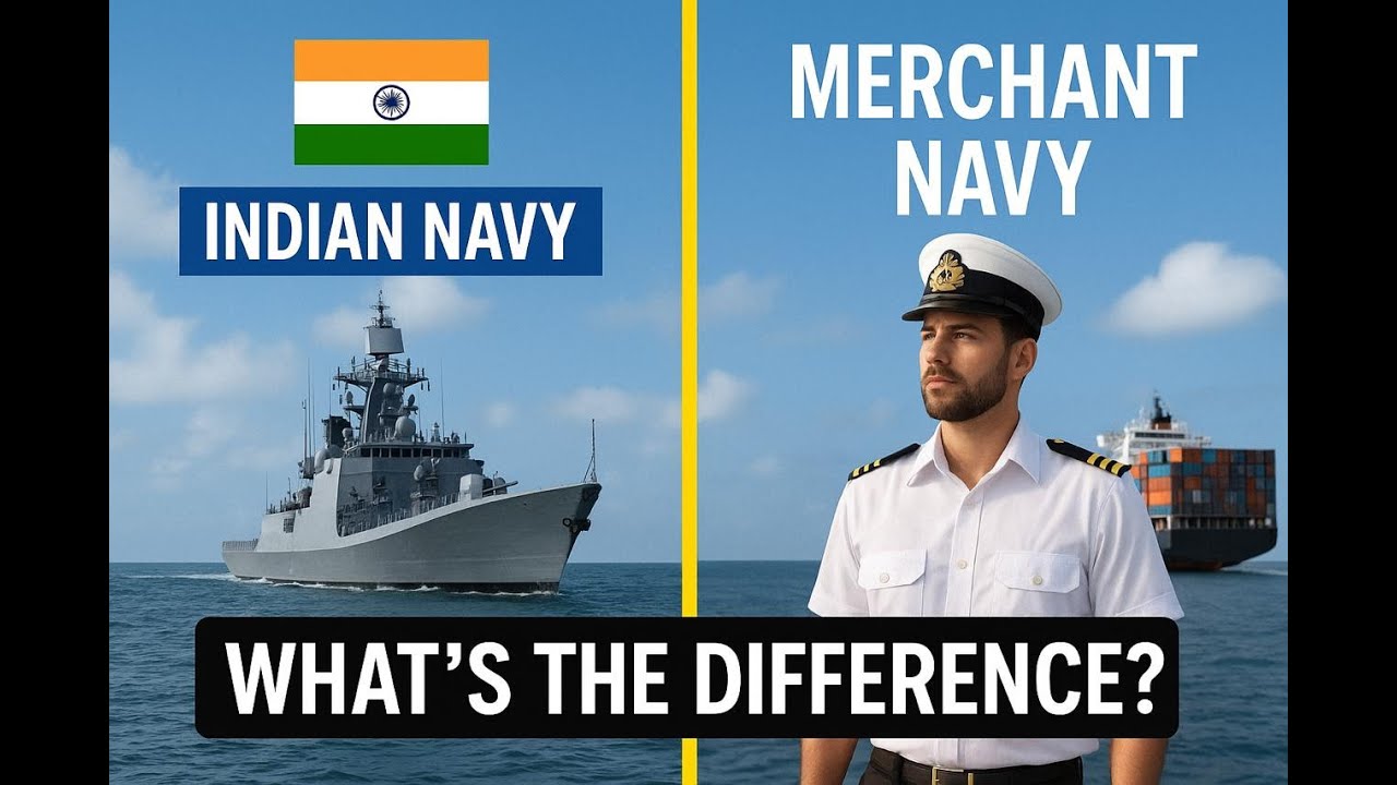 Difference Between Indian navy and merchant navy (01-07-2025) - YouTube