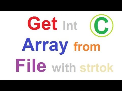 read integer array from file in c programming