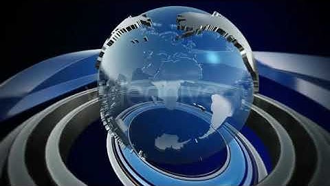 Spinning World Globe - motion graphics video