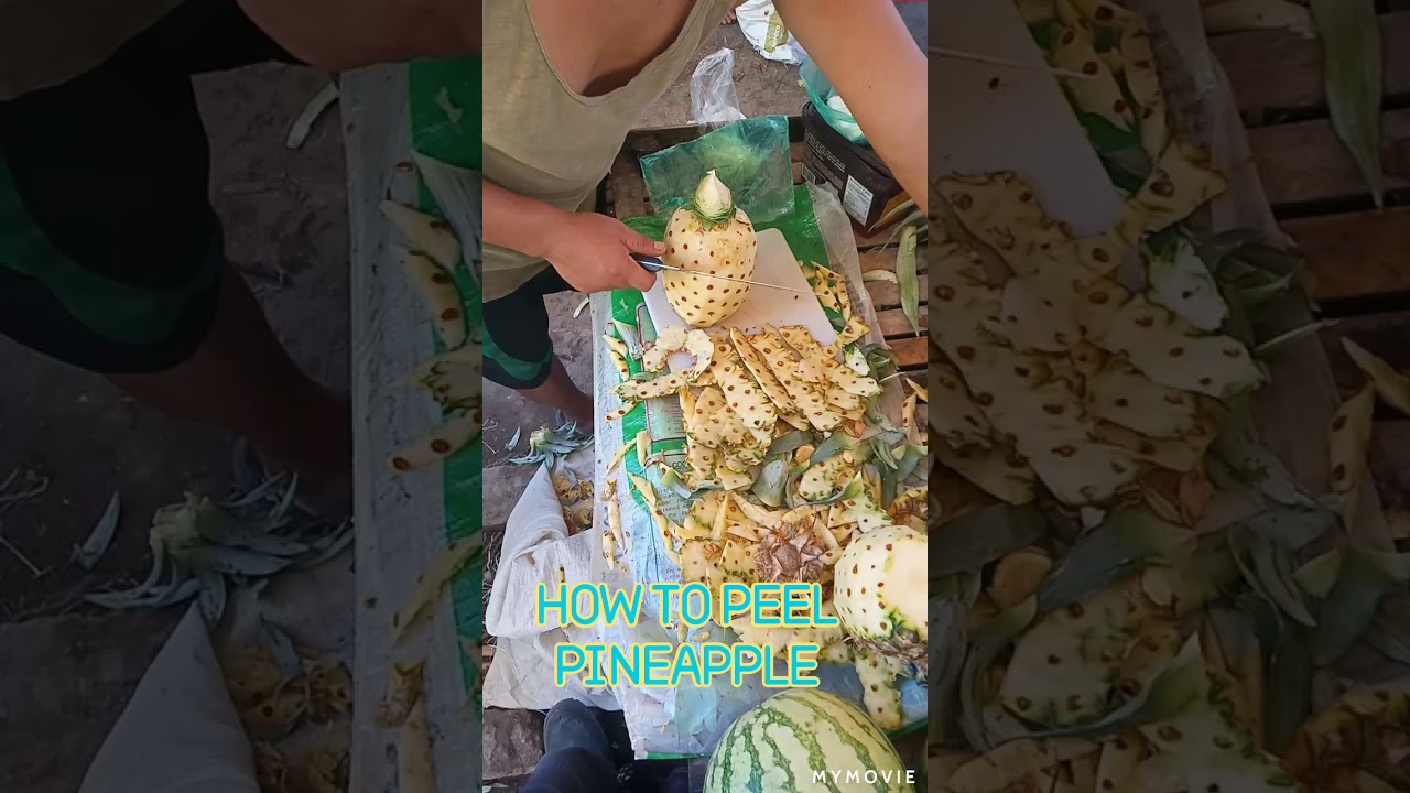 How to Peel Pineapple ������ - YouTube
