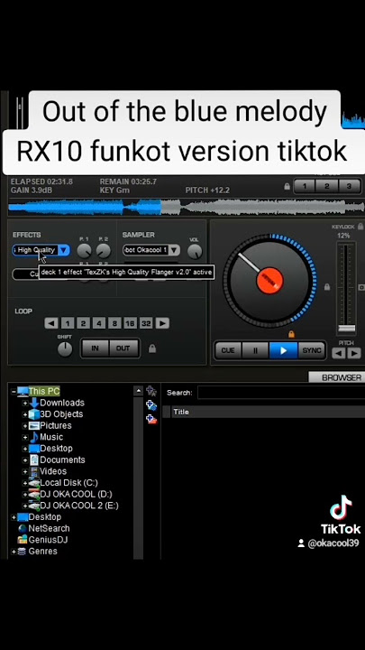 out of the blue melody RX10 funkot version tiktok