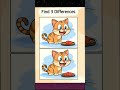 Find 3 Differences 🐱👀 Can You Spot Them All?