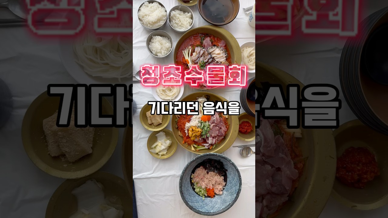 청초수물회 속초 본점