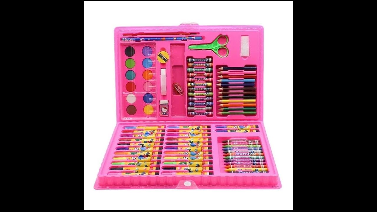 Multi Colour 86Pcs Kit / Set With Button Box Best Quality - YouTube