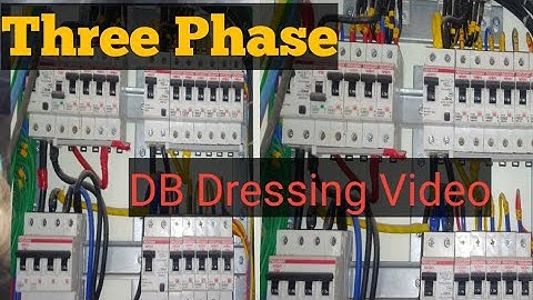 DB Dressing | DB Dressing Kaise Kiya jata hi| RCCB Connection | Three Phase DB  Dressing
