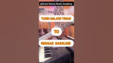 How To Play Simple Reggae Bass Using Triad 🎸🔥