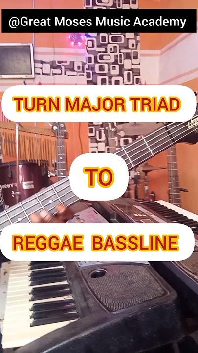 How To Play Simple Reggae Bass Using Triad 🎸🔥