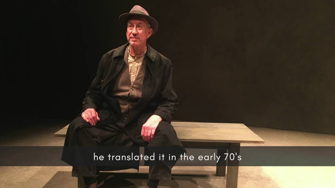 Barry McGovern on Beckett's 'First Love'