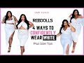 4 Ways for Plus Size to Wear White Confidently ft Rebdolls All White Try-on Haul (size 4x)