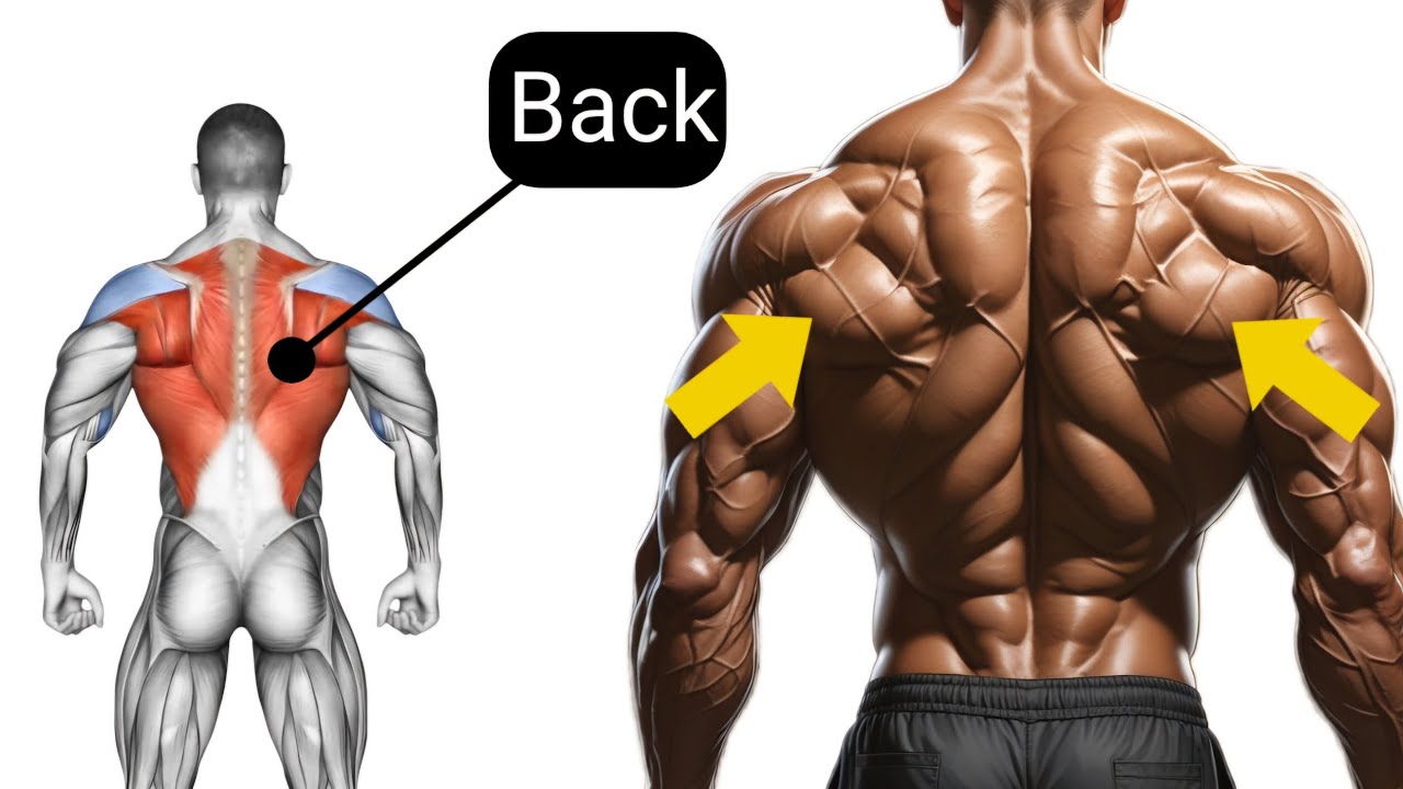Best exercises to build back muscles in the gym - YouTube