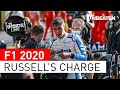 George Russell: "driving like hell" for Williams.