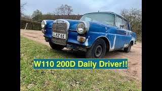 olaf's oldtimer. Enjoy. Mercedes W110 200D daily driver!!