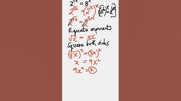 An Exponential Equation with a Radical Exponent