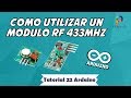 CÓMO UTILIZAR un MÓDULO de RF 433 MHZ 📡 ► ARDUINO [ TUTORIAL 22 ] ✅