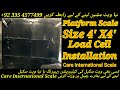 4 Feet X 4 Feet Platform Scale Weight Scale Capacity 1000 kg Load Cell Installation by Care Scale