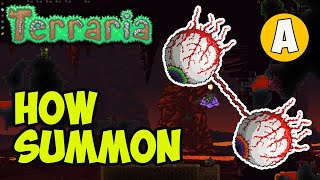 Terraria 1.4.4.9 How To Summon The Twins | Terraria 1.4.4.9 How To get Mechanical Eye