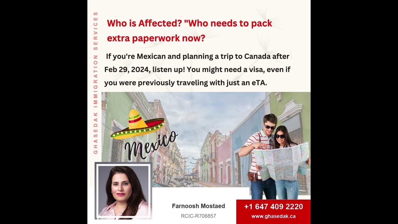 New Canada Visa Requirements for Mexicans YouTube