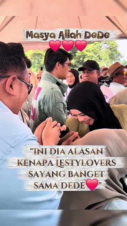 This is How Friendly Dede Lesti Is When She Meets Fans 🥰 #leslar #lestikejora #rizkybillar