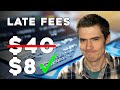 Biden Admin BANS High Credit Card Late Fees (new $8 Maximum)