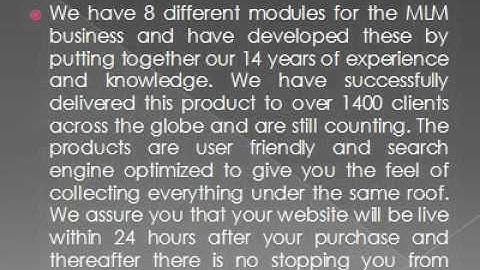 MLM Software | PHP MLM Software