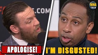 Conor McGregor FIRES BACK at Stephen A. Smith, Smith responds, UFC Raleigh results