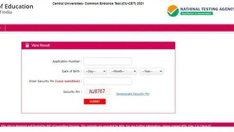 CUCET 2021 results declared at cucet.nta.nic.in, direct link for score card