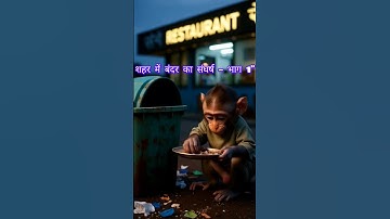 The Monkey Struggle in the City – Part 1 #ai #shorts  #monkey #cartoon #freerista